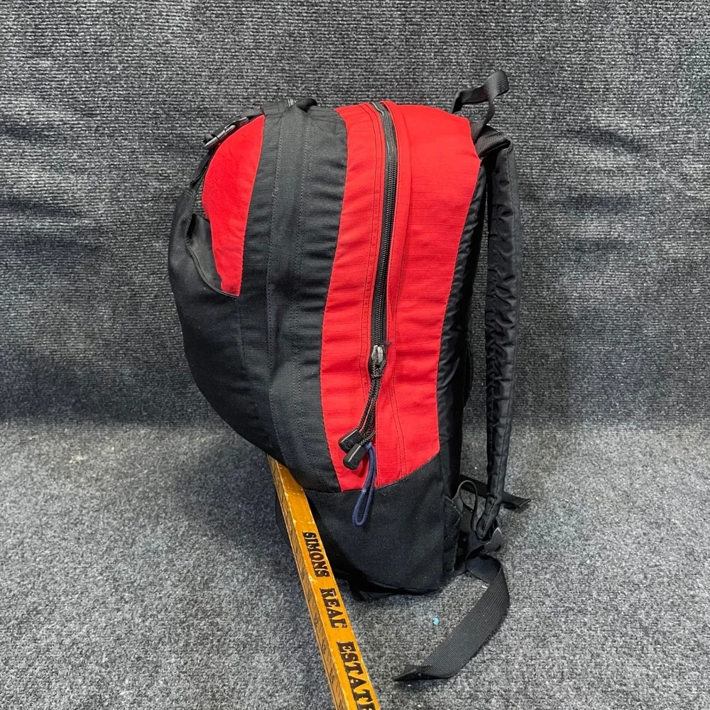 The North Face Tenaya Backpack Red/Black Vintage‎ Bag Y2K Hiking Daypack